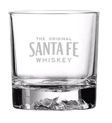 The Original Santa Fe Whiskey Engraved Rocks Glass