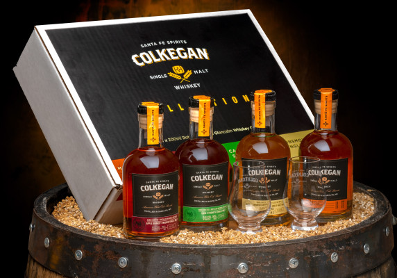 Colkegan gift set on barrel
