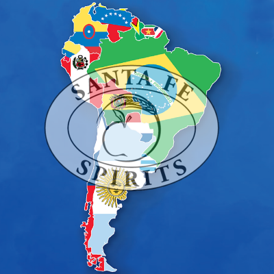SFS logo on map of South America