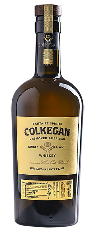 Colkegan Unsmoked Single Malt Whiskey bottle