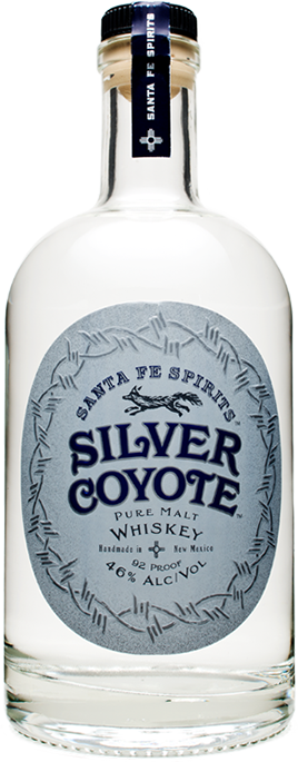 Silver Coyote Pure Malt Whiskey bottle